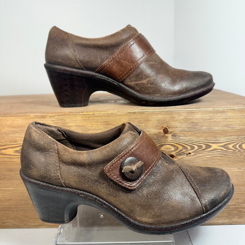 Montana Artisan Crafted Leather Booties Womens SZ 9 Brown Western Boho  Academia